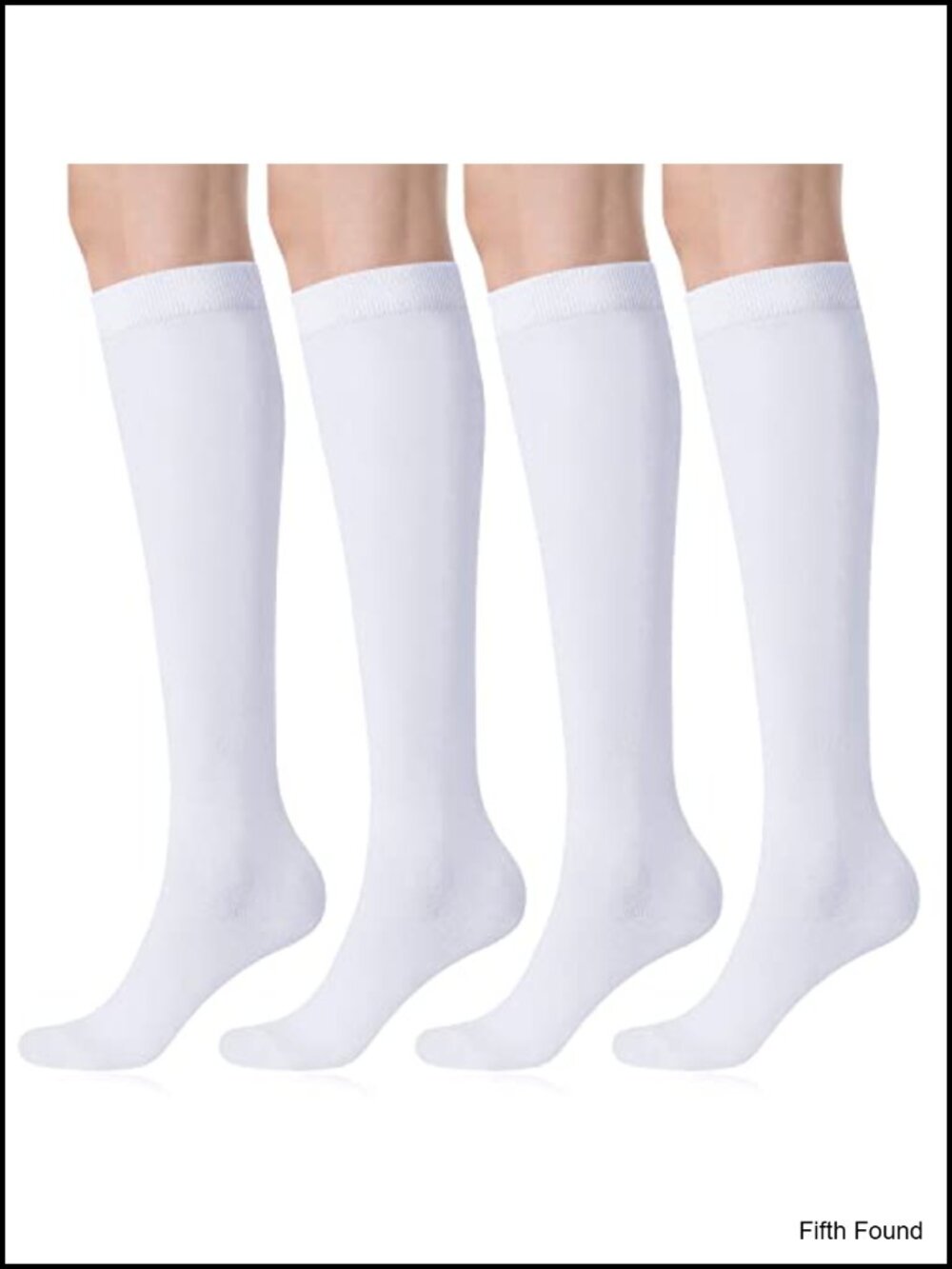 Knee High Cotton Athletic Socks Outdoor Sport Casual Stripe Tube
